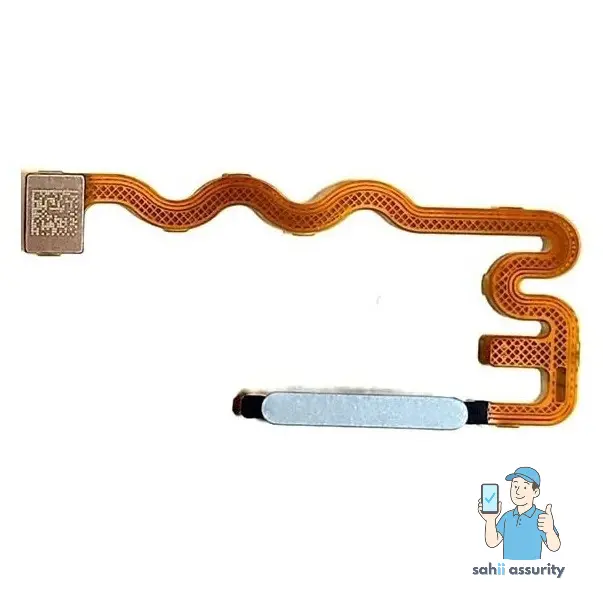 Fingerprint Sensor with Flex Cable for Motorola Moto G34 5G Blue